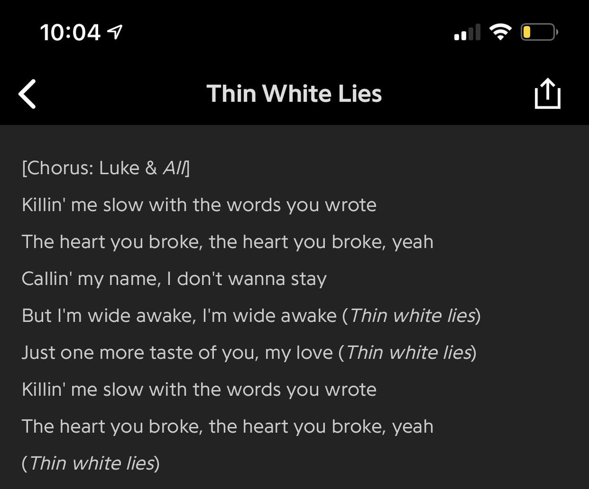 · thin white lies ·