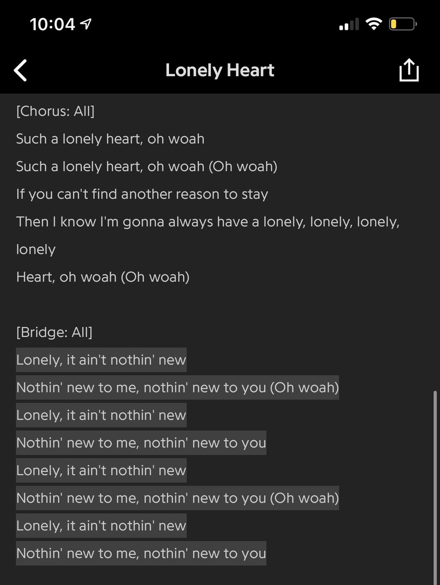 · lonely heart ·