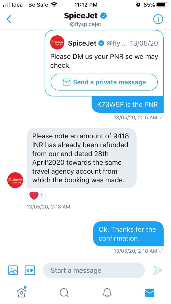 My Case - I have cancelled my flights directly from airlines  @flyspicejet and  @IndiGo6E . Both the airlines have been prompt in their response and have confirmed that they ahve refunded the money to travel agent  @YatraOfficial . I am yet to get a refund.