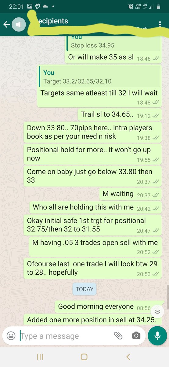 AddictionCrude's tweet photo. And finally patience pays today...after holding for 2 days... we are going good.. and also we made fresh position now.. 😃😉#OOTT #WTI #Crudeoilprice #CrudeOil #crude https://t.co/49cdYF9kCv
