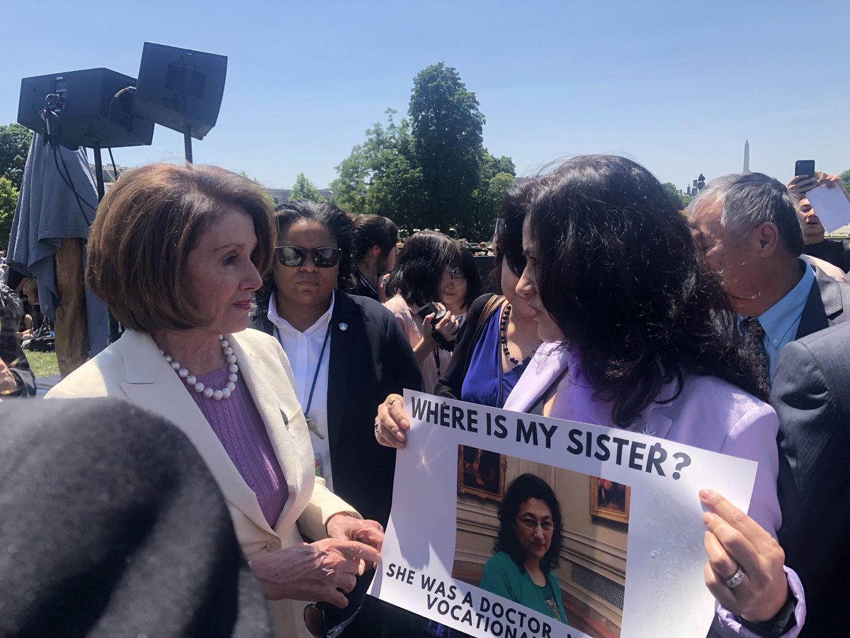 RushanAbbas's tweet photo. While the #ChineseGovt told #Uyghurs no one could help them, we have seen that overturned today. Thank you ⁦@SpeakerPelosi⁩ &amp; the legislature for standing with us today and sending such a strong message to Xi JinPing: you will not commit these crimes with no repercussions. https://t.co/QkeHsNhfjn