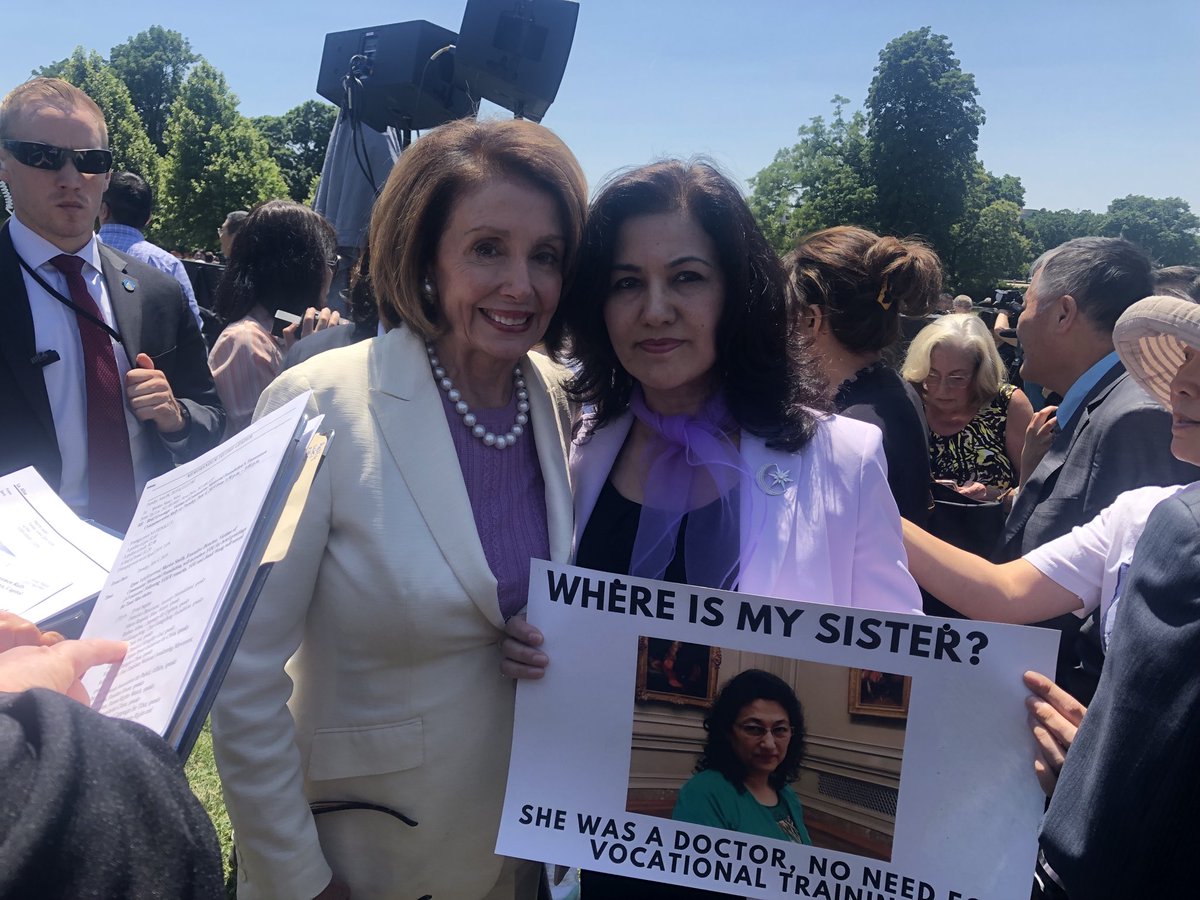 RushanAbbas's tweet photo. While the #ChineseGovt told #Uyghurs no one could help them, we have seen that overturned today. Thank you ⁦@SpeakerPelosi⁩ &amp; the legislature for standing with us today and sending such a strong message to Xi JinPing: you will not commit these crimes with no repercussions. https://t.co/QkeHsNhfjn