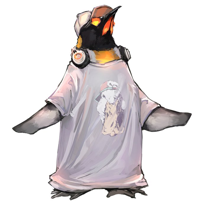 「penguin white shirt」 illustration images(Oldest)