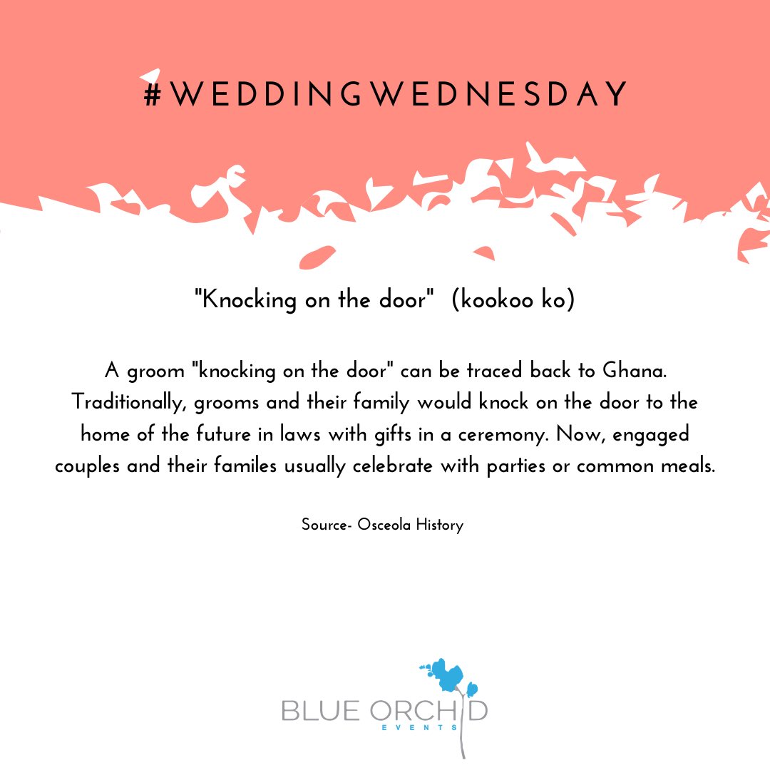 It’s #WeddingWednesday! Today’s wedding nugget can be traced all the way back to Ghana! 

#blueorchidevents #eventconsultant #atlantaeventplanner #atlantaweddings #atlantaweddingplanner #atlantaweddingcoordinator #weddingconsultant #blackbrides #supportblackbusiness