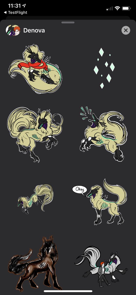 plebiant1's tweet photo. Working with @alexandraamesart on a new sticker pack based on her comic Villainous! Planning on releasing this pack in the next few weeks. 
#stickeraddict #iosstickers #gameart #indiegames #iosdevelopment #iosdev #emotes #emojis #iconart #creatureartist #creatureart https://t.co/NZuP1CstDo