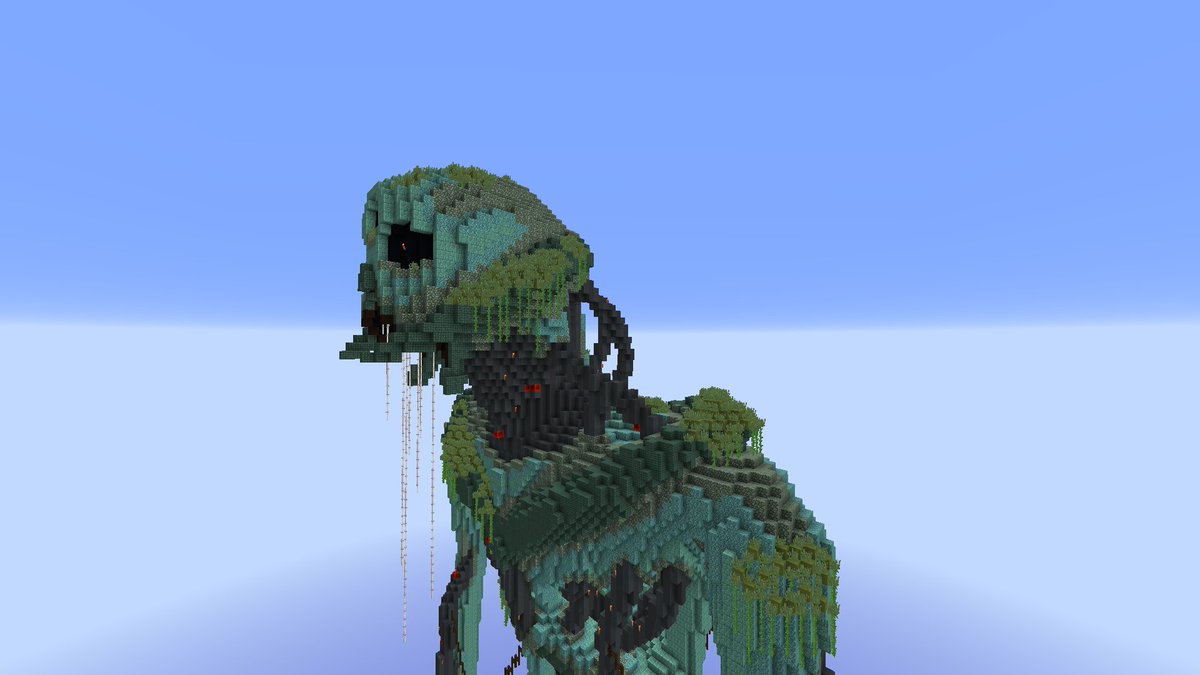 SirHatless's tweet image. ERЯOR. ᴠᴇSꜱᴇL rEbǫ̴̢̢̡̮͙̭̫͎̅̈́́̃͆̃̈́̈͋OT ꜰᴀɪʟeD...

Alien biorobot that is part of a bigger upcoming project ;)
Made on @BuildersRefuge 
360° render in the comments (made by @JossieboyMC)

#Minecraft #minecraft建築コミュ