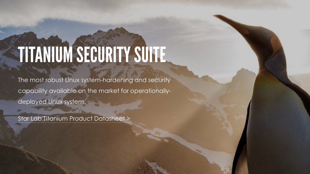 StarLabCorp's tweet image. Lock down your embedded Linux distribution with application whitelisting and better SELinux support in Titanium 7.1, released yesterday!

starlab.io/titanium-produ…

#Linux #SELinux #AppWhitelisting #CyberSecurity @WindRiver