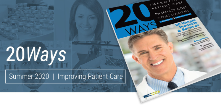 RXinsider's tweet photo. It's here! Check out the products & services helping to improve patient care and pharmacy cost containment in the 20Ways SUMMER (Hospital) issue! View the online version here: https://t.co/U3PpDexIYl
#20Ways #Pharmacy #PatientCare #PharmacyCostContainment https://t.co/OVFxs7SRNW