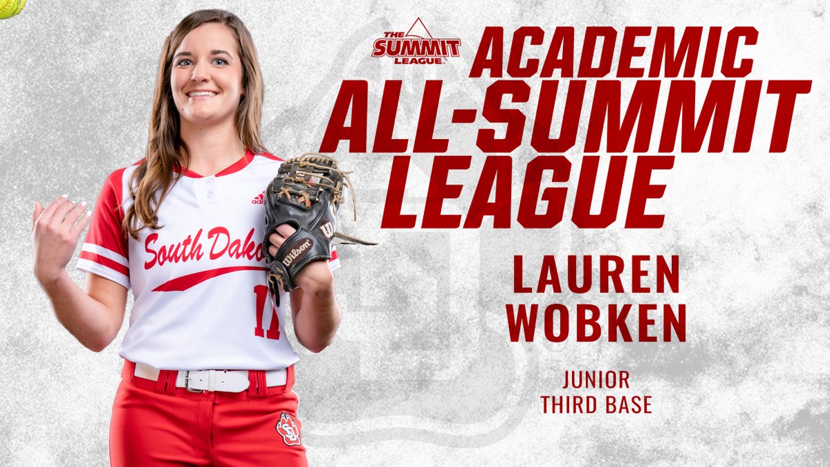 Fantastic honor for one of our best and brightest! Congratulations, Lauren, on being named to the Softball  Academic All-Summit League Team!

📰: yote.us/36B2fBL

#WeAreSouthDakota | #GoYotes 🐾