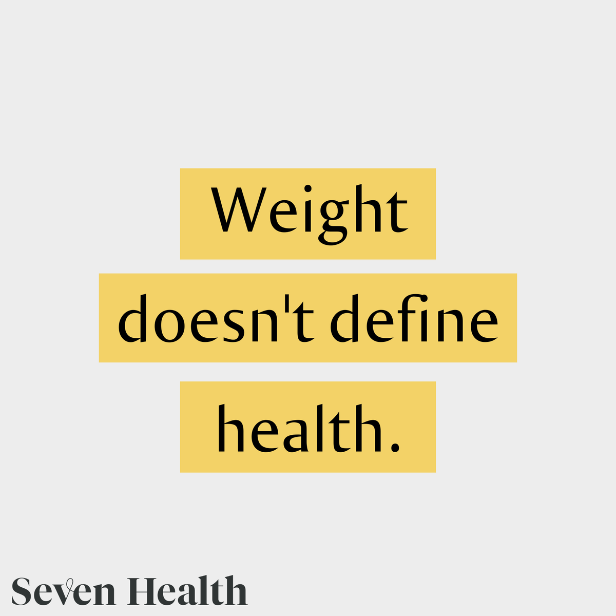 7Health's tweet image. You can’t tell if someone is #healthy or not by looking at them, &amp;amp; health isn’t a black &amp;amp; white thing – it exists on a spectrum. People of all sizes &amp;amp; shapes can pursue health (or not if they don’t want to!), &amp;amp; focusing on someone’s #weight will just create bigger problems.