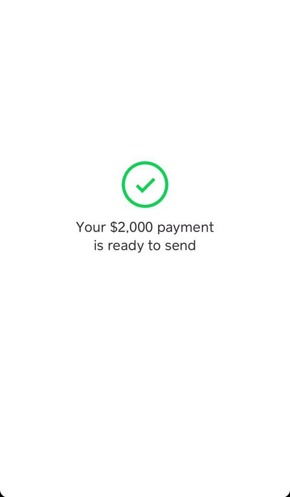 Can you send $2 000 on Cash App?