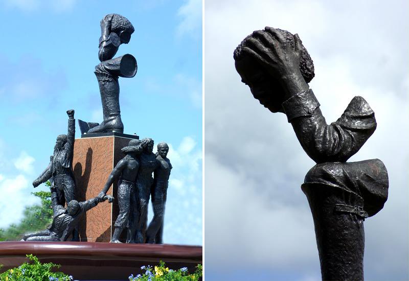 5 - Mémorial du sacrifice de Louis Delgrès, 2001, à Dugazon aux Abymes, Boulevard des héros. Réalisation Jacky Poulier