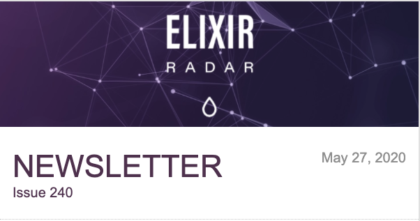 Elixir Radar (@elixir_radar) on Twitter photo Elixir Radar issue 240 is out! 📣
ow.ly/n1PF50zRoj0
This issue comes with content from <a href="/bernheisel/">David Bernheisel</a> <a href="/dorian_escplan/">Ⅾогiап EscPlan</a> @leo_hetsch @kevinbuch_ <a href="/MarcelOttoDE/">Marcel Otto</a> <a href="/1stAvenger/">Mike Binns</a> <a href="/uknowthen/">James Moore</a> <a href="/GroxioLearning/">Groxio</a> <a href="/windholtz/">Name</a> . Thank you!
#myelixirstatus Elixir Radar issue 240 is out! 📣
ow.ly/n1PF50zRoj0
This issue comes with content from <a href="/bernheisel/">David Bernheisel</a> <a href="/dorian_escplan/">Ⅾогiап EscPlan</a> @leo_hetsch @kevinbuch_ <a href="/MarcelOttoDE/">Marcel Otto</a> <a href="/1stAvenger/">Mike Binns</a> <a href="/uknowthen/">James Moore</a> <a href="/GroxioLearning/">Groxio</a> <a href="/windholtz/">Name</a> . Thank you!
#myelixirstatus