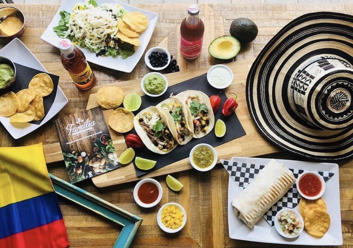 One of our favourite spots in #BurlOn is offering #takeout! @familiafinefoods menu includes tacos, Burritos, Bowls, quesadillas, soups, Empanadas, chips &amp; guacamole, sandwiches, coffee and more! Call and place your order today 🇨🇴 🌯🌮🥑