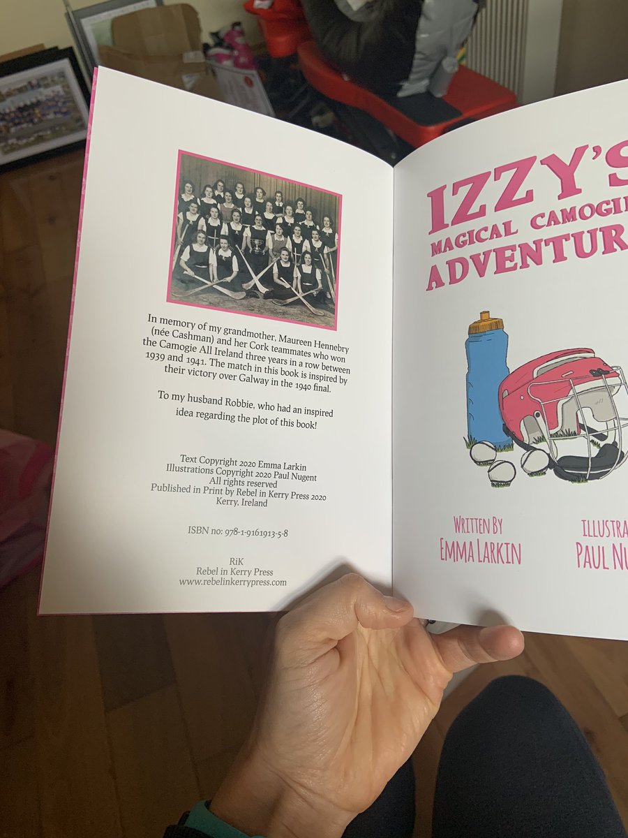 It’s on sale!! Izzy is back and this time she is playing camogie and learning about the history of the game in a fun magical way! Buy now online at emmalarkinbooks.com. 10% exclusive discount using code IZZY10 at the checkout. Enjoy!