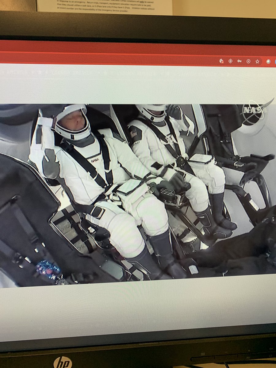 JoshuaWorth196's tweet photo. Watching the Crew Dragon launch American Astronauts into space for the first time since 2011. Huge nerd moment!
#LaunchAmerica https://t.co/mF3KsQ3sLj