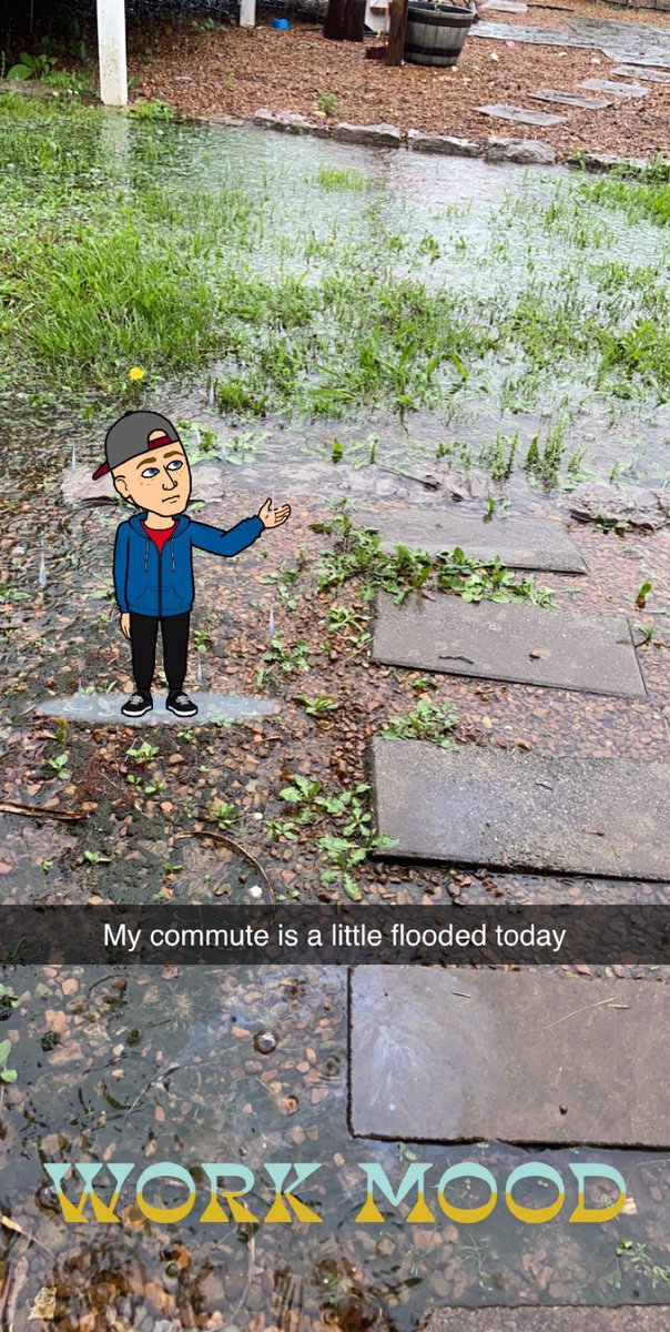 jermpc's tweet image. My commute was a little flooded today. 
#RemoteWorkProblems
