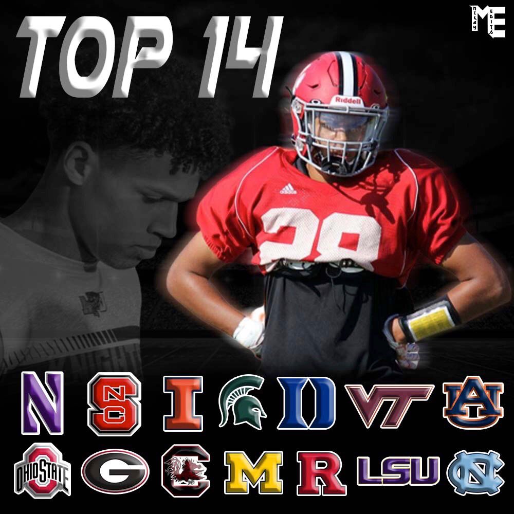 Beyond blessed to be in this position!
Thank you to all of the coaches who recruited and showed interest in me.
Top 14
(Recruitment still open)
