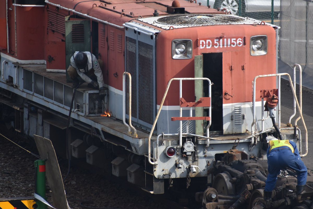 2020.5.28 ありがとうDD51-1156号機(愛)遂に愛知機関区側線にて廃車