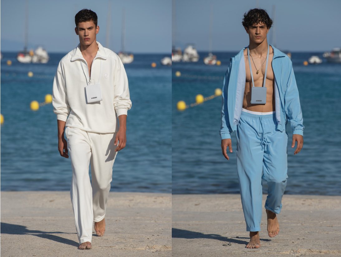 call me by your name (2017)jacquemus homme by simon-porte jacquemus (2018-)jacquemus as a brand is a summer fantasy, and this is definitely no exception for simon’s menswear. something about it is so sensual & dreamy, and it fits call me by your name perfectly.