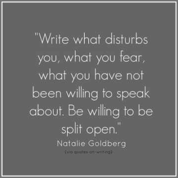 DIYMFA's tweet photo. "Be willing to be split open." #writewithfocus #diymfa https://t.co/Ib3o6aWDaA