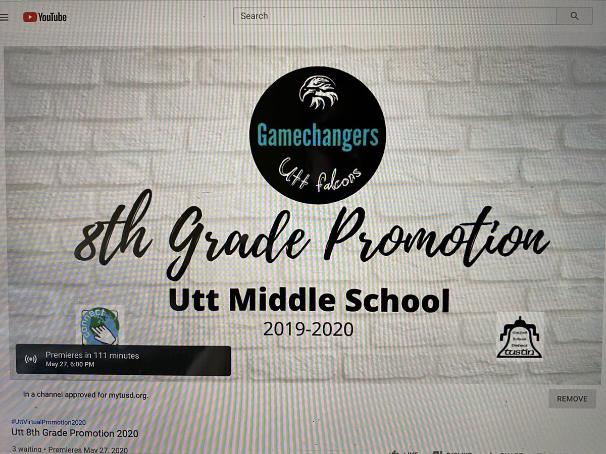 utt_falcons's tweet image. Congratulations to our 8th grade Falcons!! We hope you have fun celebrating virtually with your families. We celebrate YOU today. Links were emailed and are also posted on our Utt website: tustin.k12.ca.us/utt #UttVirtualPromotion2020 @utt_falcons @tustinusd