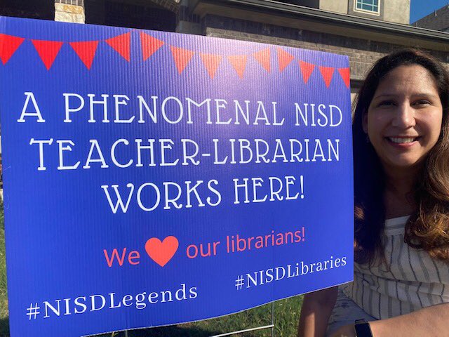 melindapaisnisd's tweet photo. Look what I found in my front yard! Thank you for raising my spirits! It’s great to work with NISD! @NISDCarson #carsonlegends @NISDLib https://t.co/j5SLsHmr3e
