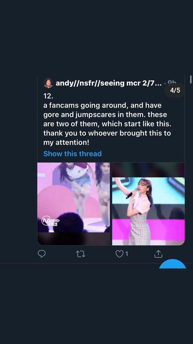 Voici quelques fancams aux quels faut faire attention quand vous les voyez :
