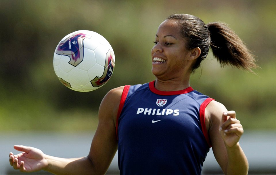 danielle slaton: youngest member of the uswnt’s 2000 olympic team; she was named ncaa’s scholar athlete of the year in 2001; she was the first over-all draft pick for the north carolina courage in 2002 and the league’s defender of the year