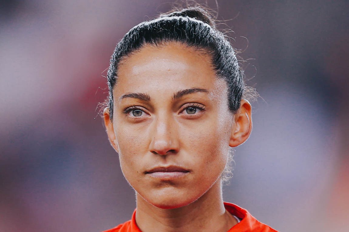 christen press: recipient of 2010 hermann trophy & holder of the all-time scoring/assists record at stanford; 1st american woman to earn the golden boot in the swedish league; only american woman to score 3 goals in her 1st 2 caps; appeared in every game for the us in 2017 & 2019