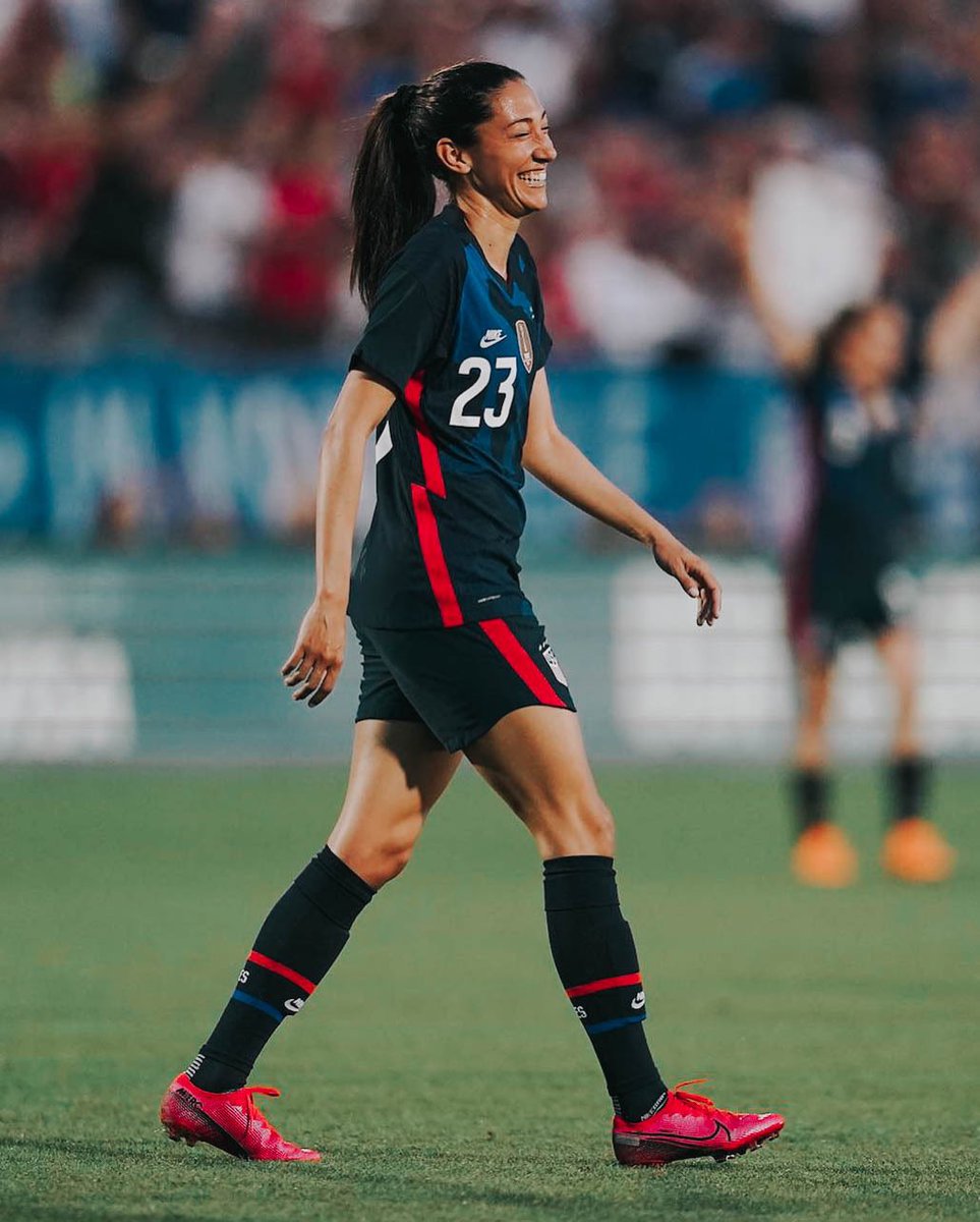 christen press: recipient of 2010 hermann trophy & holder of the all-time scoring/assists record at stanford; 1st american woman to earn the golden boot in the swedish league; only american woman to score 3 goals in her 1st 2 caps; appeared in every game for the us in 2017 & 2019