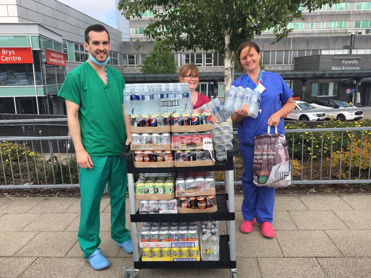 PontsticillCG's tweet photo. (1/2) It was a busy week for the group last week. 1st we delivered drinks &amp; snacks to Merthyr @WelshAmbulance station &amp; @CwmTafMorgannwg Prince Charles Hospital ICU. Just a small gesture of our appreciation. Donated by members of our community. Diolch o galon #NHSCymru ❤🌈 https://t.co/spW1Yl4akU