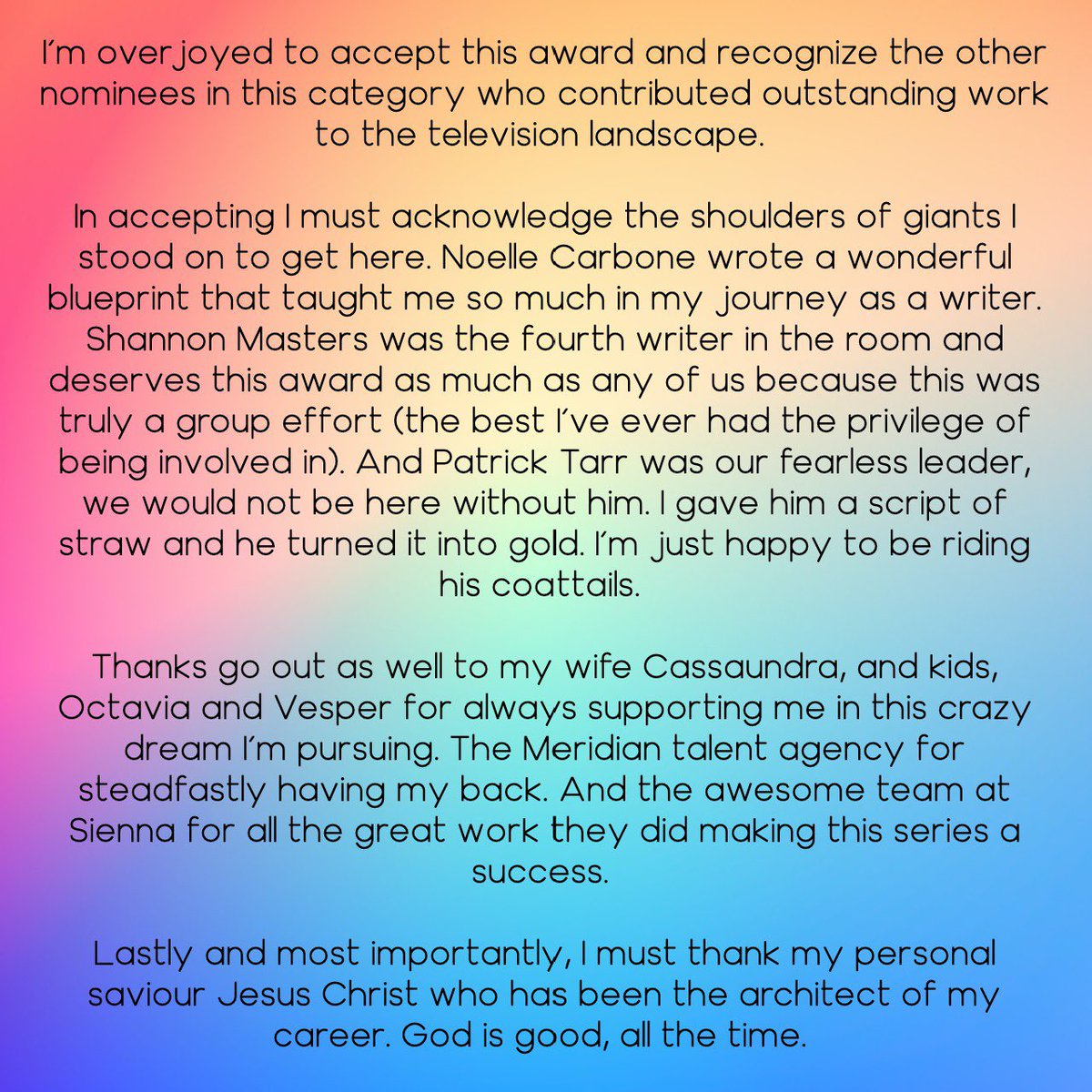 AaronBala's tweet image. WE WON!! 🎉🥳🎉
@CTV_PR @TheCdnAcademy #Cardinal #CdnScreenAward #CdnScreenAwardWinner