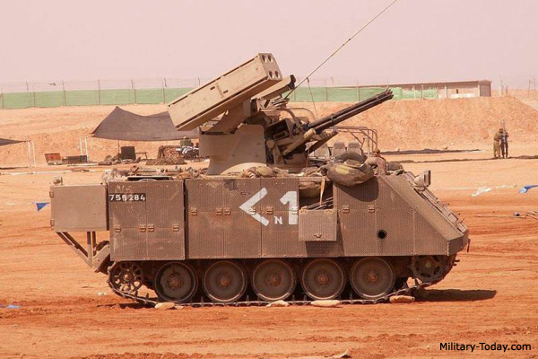 The combination of missiles & guns in AD system is lethal , I would like to share some of what I liked:The German Flakpanzer Gepard with stinger missilesEgyptian ZSU-23-4 "Shilka” with Igla.Israeli Machbet , which it’s a M163 PIVADS with stingers.10/12