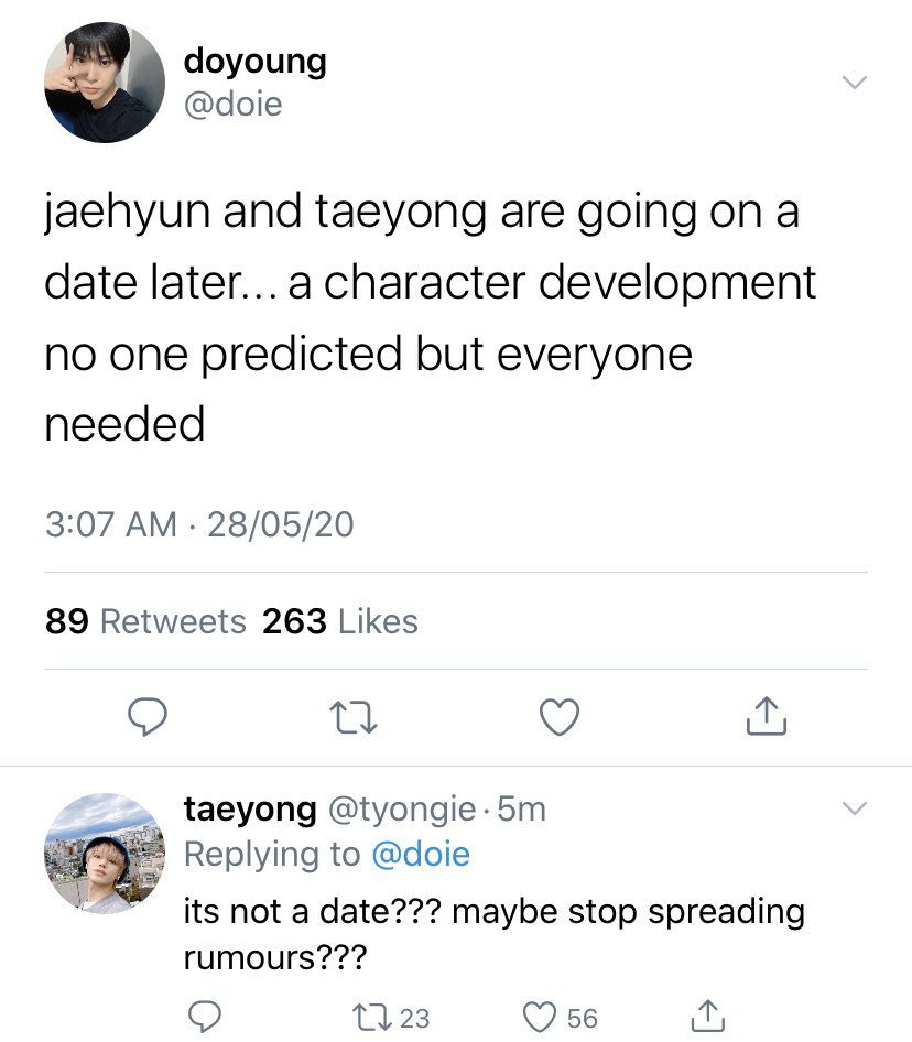 The next day, what the fuck is a friendly date btw jaehyun 