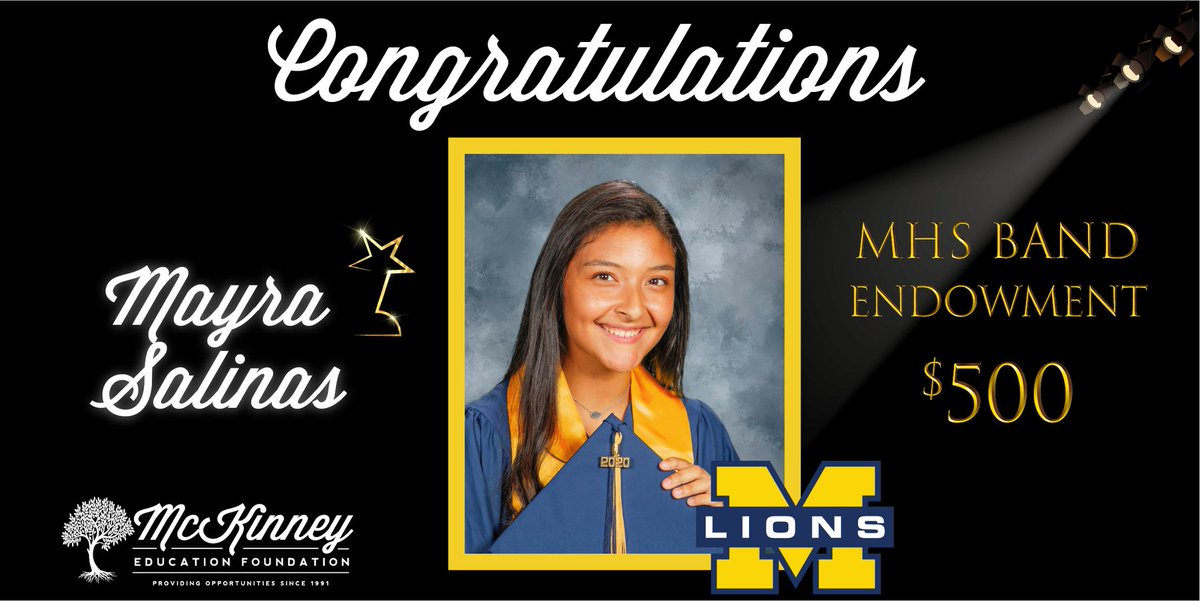 Congratulations, Mayra!

<a href="/MHSLions/">McKinney High School</a> <a href="/MHSSenior2020/">Class of 2020</a> <a href="/manestreamnews/">ManestreamNews.com</a>