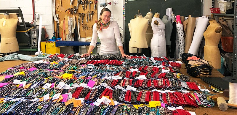 LazaridisSchool's tweet photo. Sarah Splinter (BBA '11) saw a need and jumped in to help by creating #SewBetterTogether, an initiative harnessing the power of over 80 volunteers to create and donate 5,000 pieces of reusable PPE for healthcare workers. Learn more here https://t.co/FtZ1HclYSo https://t.co/w1JQQIKqGu