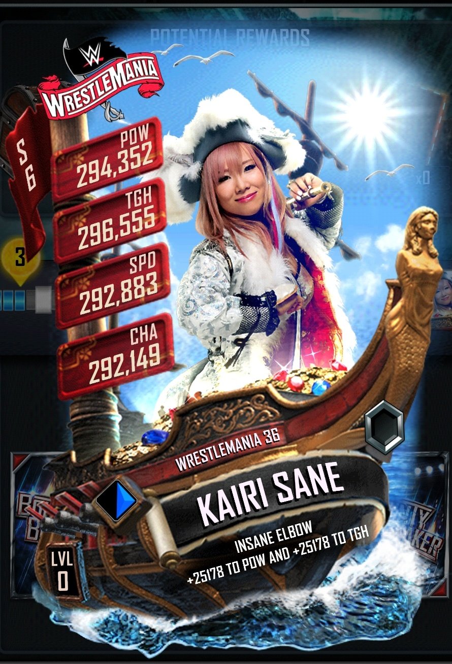 Topps Slam 20 WWE Kairi Sane 3rd Anniversary Wave 1 2019 Digital Card