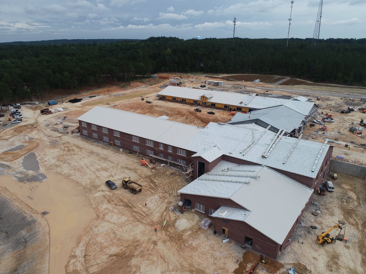 Flew over the new Southern Pines Elementary School yesterday. This is going to be a beautiful school! <a href="/WagnerTonya/">Tonya Wagner</a> <a href="/MooreSchools/">Moore County Schools</a>  See the whole flyover here bit.ly/2TJVOXI