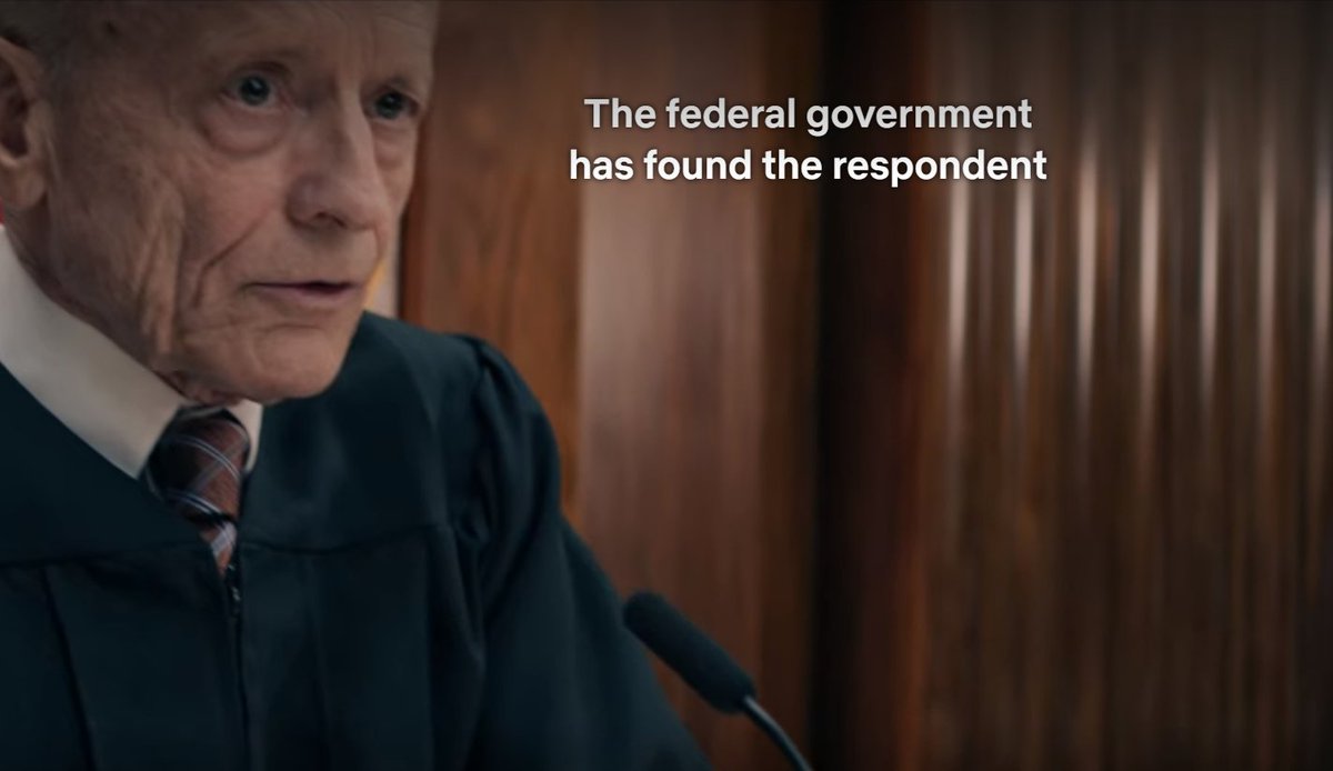 12/ Smaller thing, but: a judge would not say that the government "has found" but rather "has alleged" unlawful entry/presence. He's the one doing the finding.More importantly: the judge is played by "Catheter Cowboy" Thomas Kopache, as recently made famous by  @LastWeekTonight