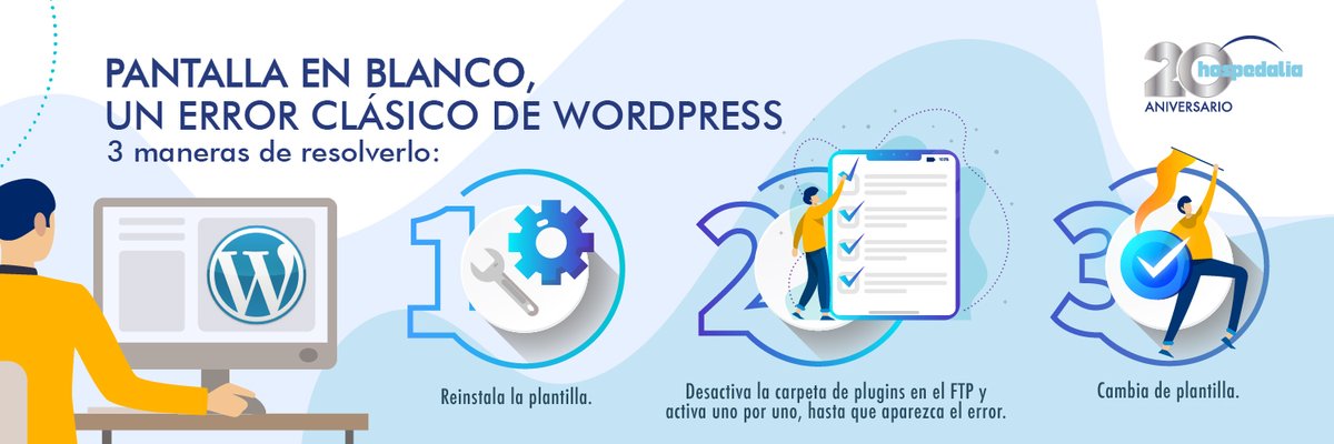 hospedalia's tweet photo. La razón más frecuente es la incompatibilidad entre #plantillas o #plugins, (sobretodo cuando no las has actualizado). 
Para repararlo: https://t.co/mccdadPqvn

#wordpresserror #wordpresswebsite #wordpresswebsite #programaciónweb #programacionweb #hosting #alojamientoweb https://t.co/pD0rWRqf9r