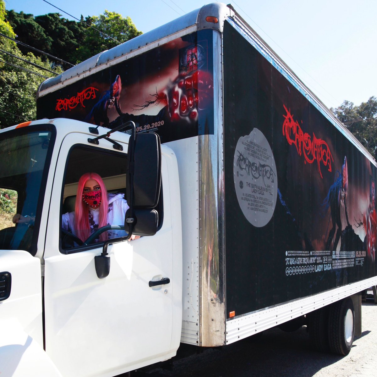 ladygaga's tweet image. Delivering #Chromatica myself to every retailer around the world… in Chromatica time and distance do not exist 🤪 smarturl.it/Chromatica