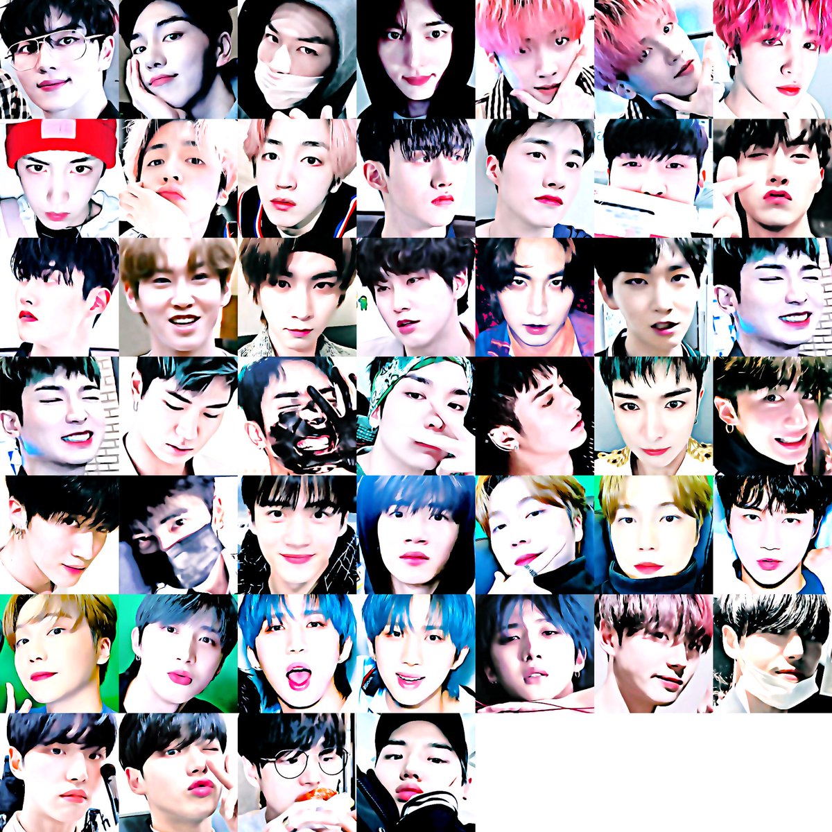 #แจกดิส kino wooseok yeoone shinwon yuto yanan jinho hui hongseok pentagon 👍🏻