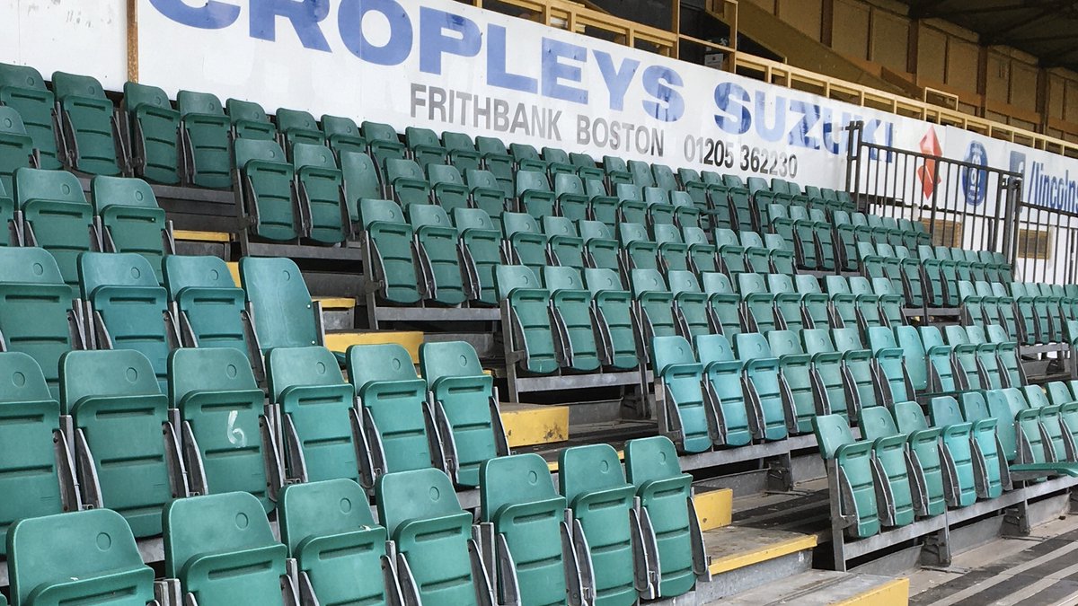 bostonunited's tweet photo. 🤝 United invite offers for seating area: Ahead of Boston United’s impending departure from York Street, the club are inviting offers for a tiered seating platform - comprising 186 seats... https://t.co/fjafV1hhks https://t.co/qtMMXjlglt