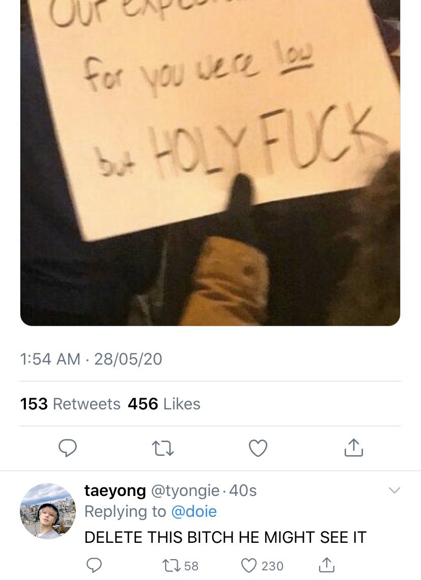 Taeyong go hide.................