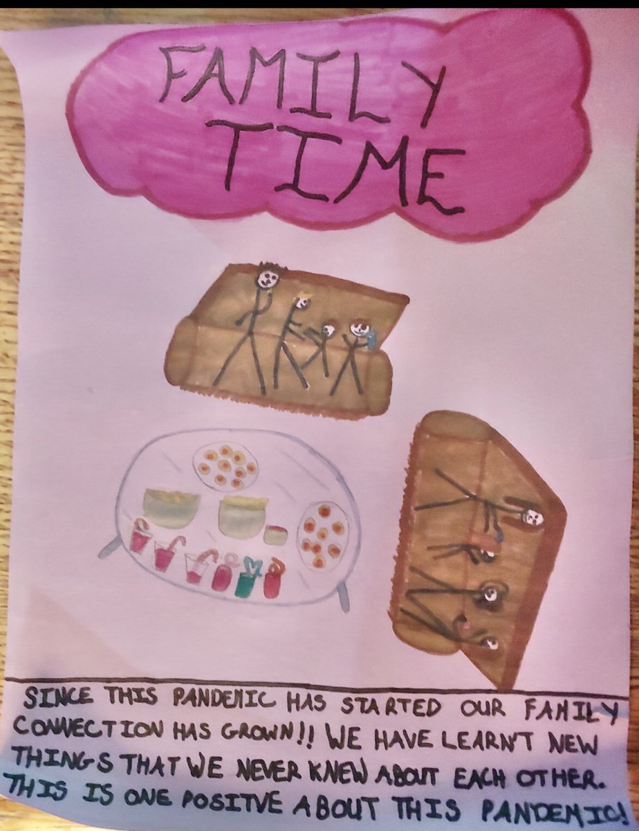 PalmerRapids_PS's tweet photo. Students were asked to create a media project that highlights the “positive of the pandemic.” This message was well worth sharing. #PRPSRocks #emergencyonlinelearning https://t.co/hDZimEV0MV