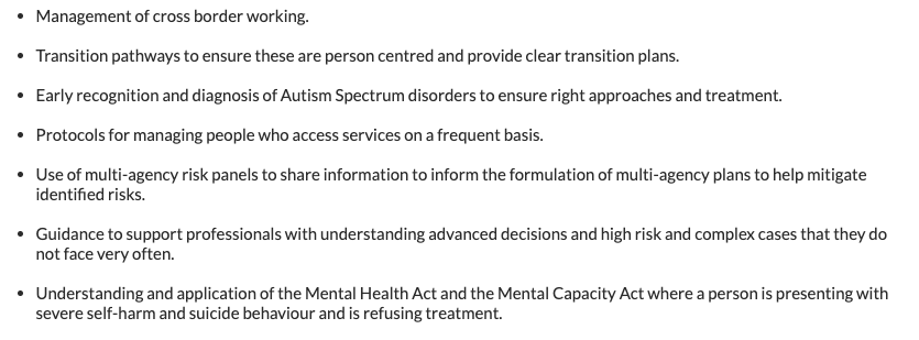 'We expect the learning from this SAR to bring about positive change and improvements in':And they list 7 areas, further highlighting why the shit sandwich approach earlier is so not cool. There is plenty that needed improvement here.15/