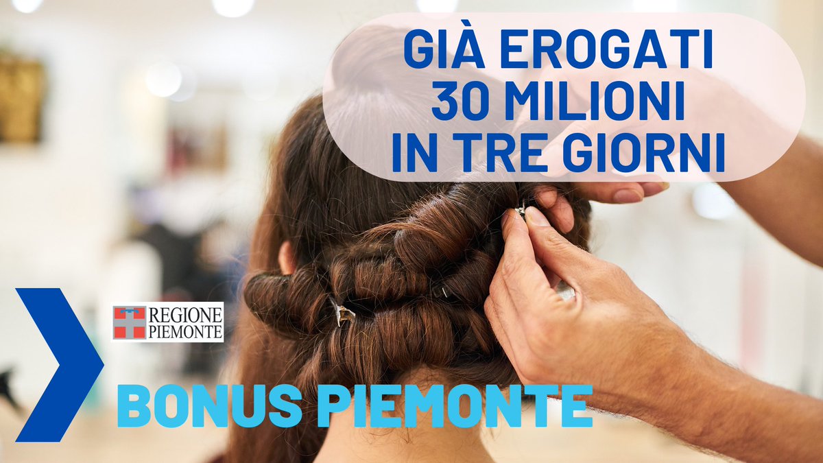 Alberto_Cirio's tweet photo. 🔵#BonusPiemonte
In soli tre giorni sale a 30 milioni di euro la quota già versata a 13.000 beneficiari che hanno ricevuto sul proprio conto corrente il contributo a fondo perduto voluto dalla @regionepiemonte per sostenere la riapertura delle attività colpite dal lockdown. https://t.co/RrRaCX10Yi