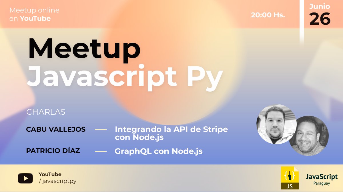 JavaScriptPY's tweet image. Se vienen la segunda meetup de la comunidad de JavaScript en Paraguay.
📅 Viernes 26 de junio, 20:00 hs.
📍 Canal de YouTube de JavaScript Paraguay

Más info 👇
meetup.com/es/javascriptp…