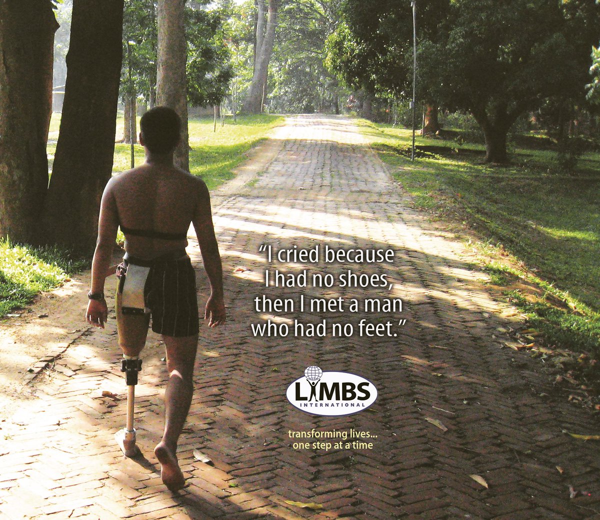 “In a gentle way, you can shake the world” (Mahatma Gandhi).  
.
#donate 
#amputee
#QuedateEnCasa 
#nonprofit